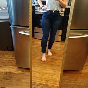 American eagle dark cropped skinny jeans sz 6s